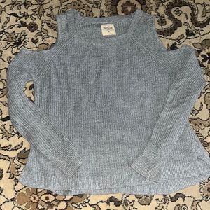 Gray Hollister Sweater with Cutouts